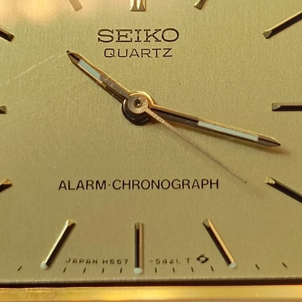 Vintage‎ 1984 Seiko H557-5319 Ana-Digi Dual Time Chronograph Mens Quartz Watch